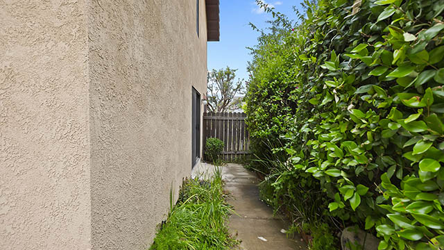 Side Yard to Kitchen Sliding Door