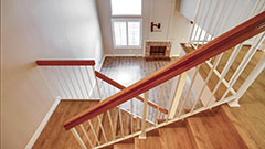 Staircase Overlooking Living Room