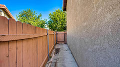 Gated Side of House to Backyard Patio