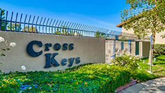 Cross Keys Entrance Sign