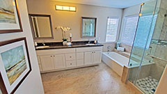 Master Bathroom Dual Vanity -  Separate Tub & Shower