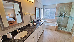 Master Bathroom Dual Vanity -  Separate Tub & Shower