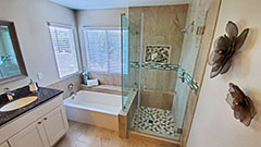 Master Bathroom Separate Tub & Shower