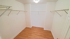 Walk-In Closet - Master Bedroom