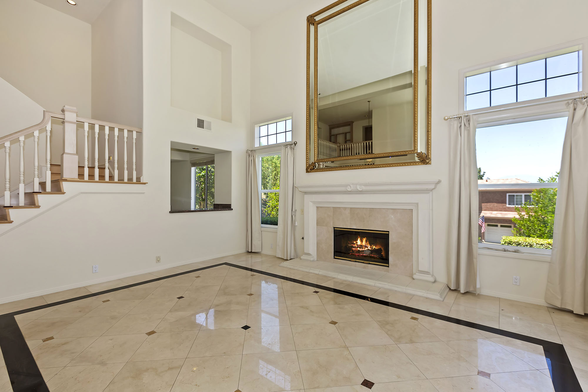 Living Room with Fireplace