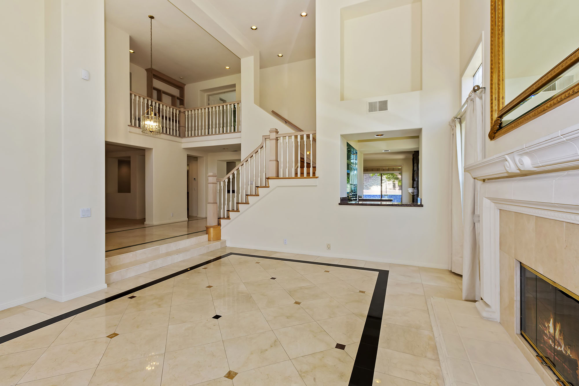 Living Room with Fireplace