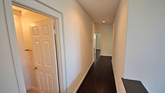 Hallway with Half Bathroom