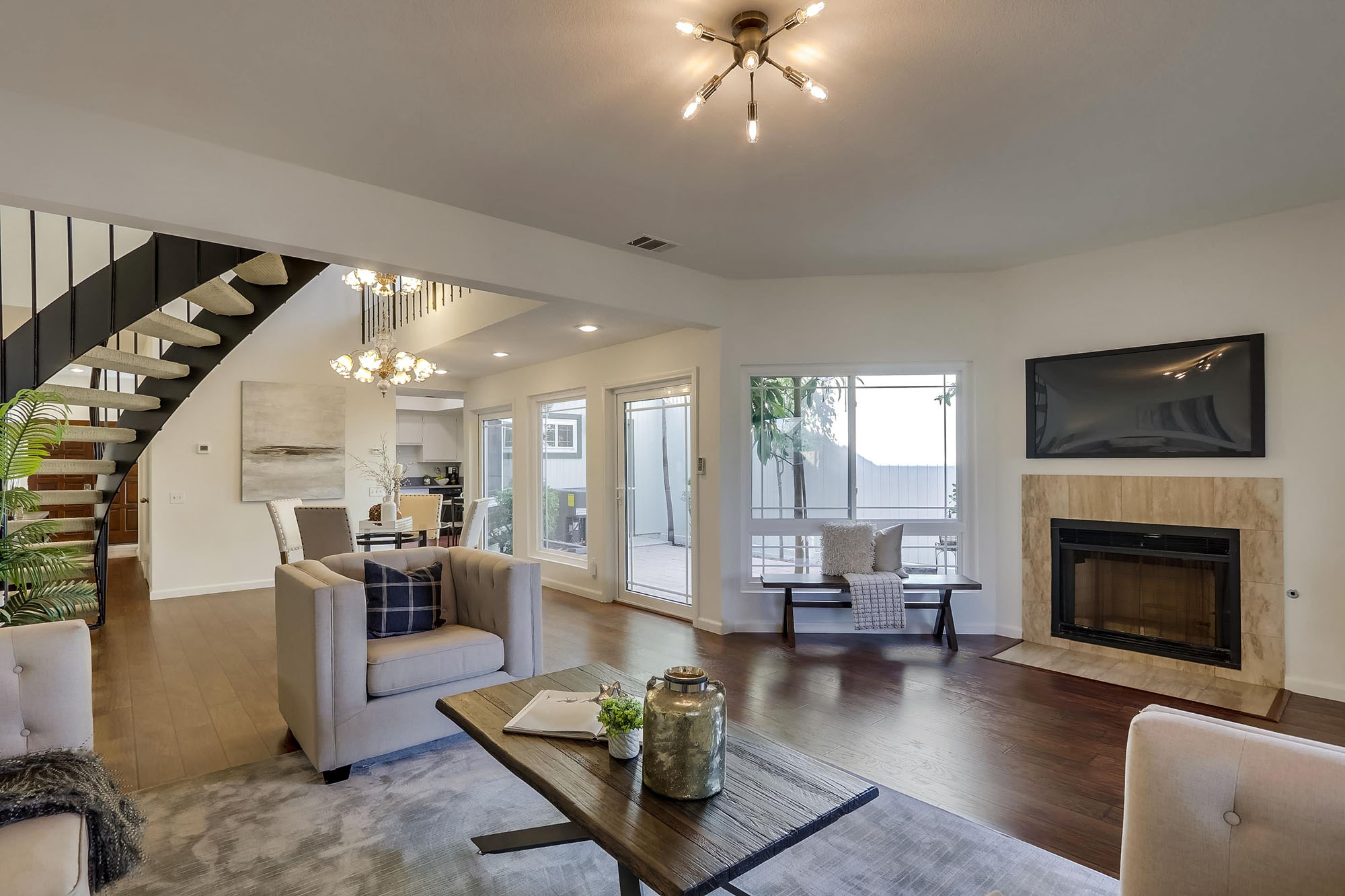 Living Room with Fireplace