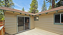 Wood Patio Deck - Sliding Glass Door to Kitchen