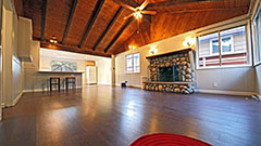 Living Room - Stone Fireplace