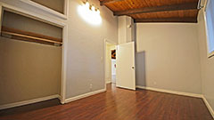 Master Bedroom with Storage Space Above Closet