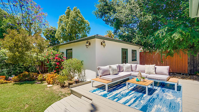 Backyard with Patio Deck