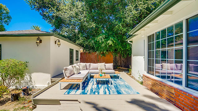 Backyard with Patio Deck