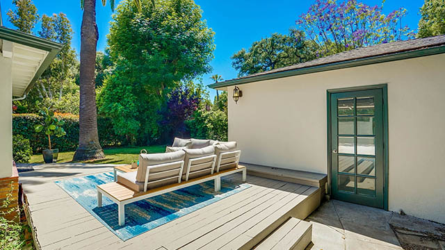 Backyard Entrance to Garage