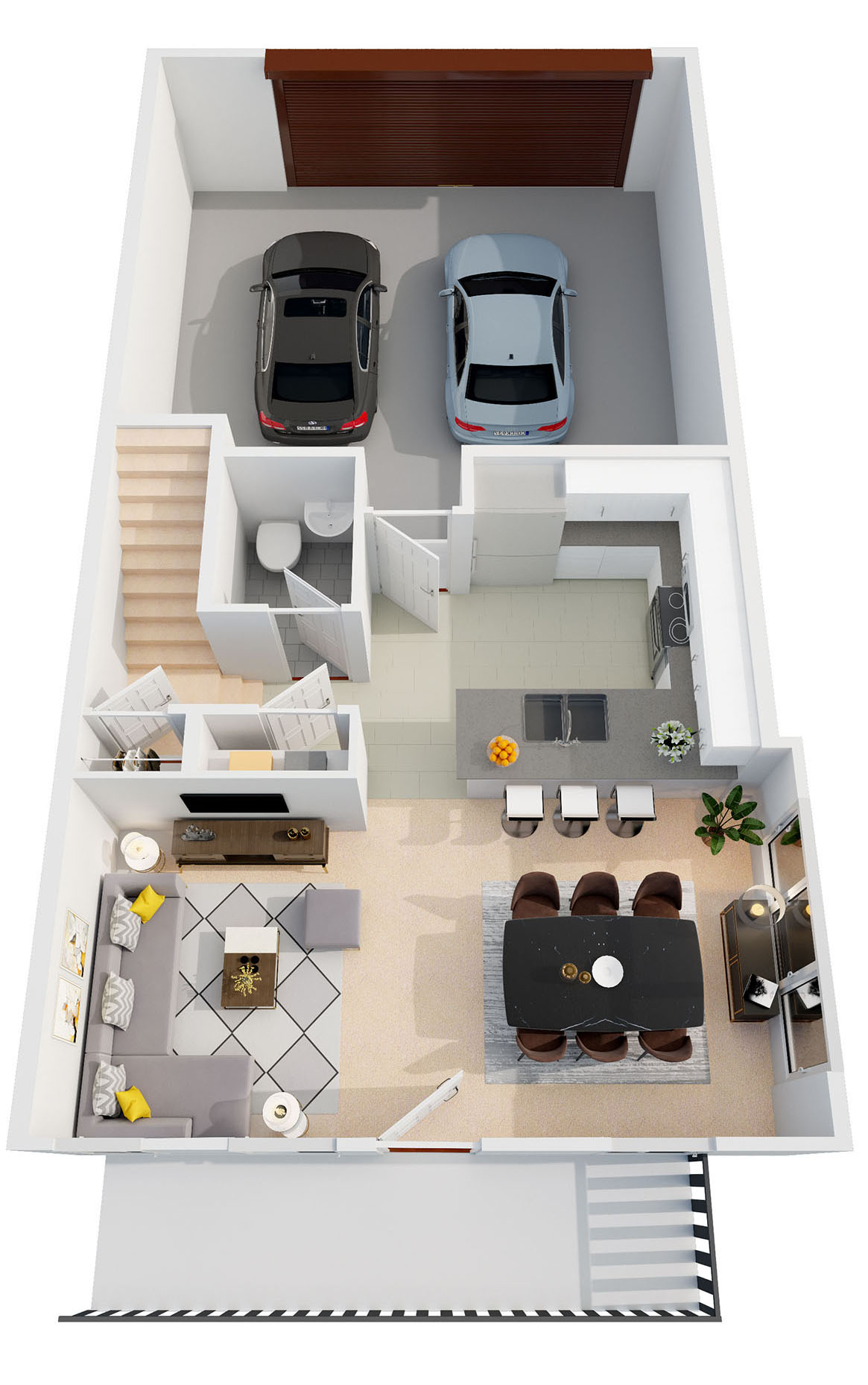 3D Floor Plan first floor