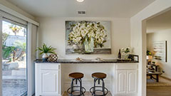 Kitchen with Custom Breakfast Bar