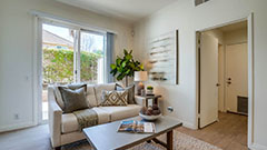 Family Room with Sliding Glass Door to Yard