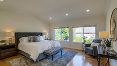 Master Bedroom with Vaulted Ceiling